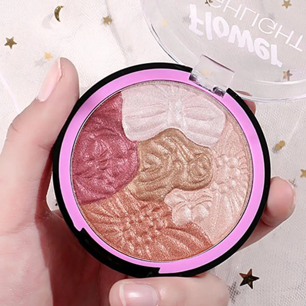 Новинка 5 в 1 хайлайтер палитра Набор румян для макияжа лица блеск контурного
