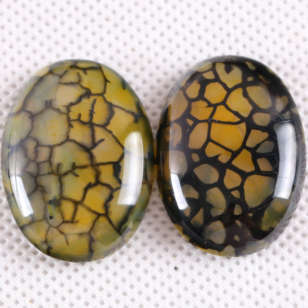 1 пара Кабина Кабошон 22x30 мм Овальный Натуральный Камень Бисер для изготовления