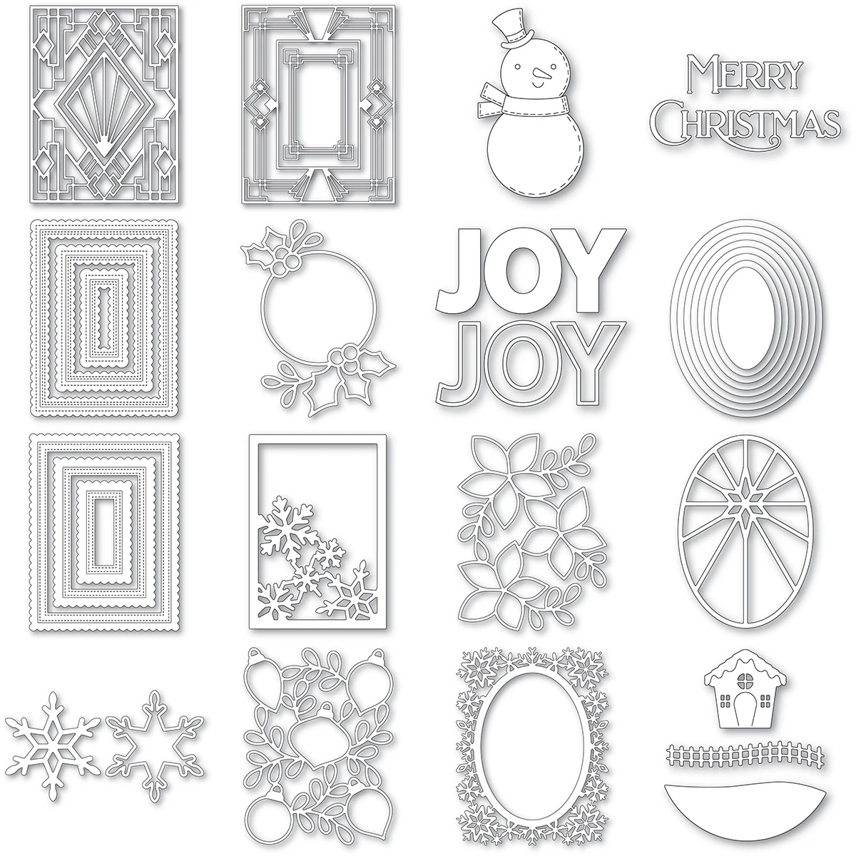 

Snowman JOY Metal Cutting Dies for DIY Scrapbooking Stencil Photo Album Craft Cutting Template Paper Card Making Handcraft