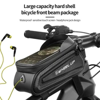 waterproof bicycle bag bicycle frame bag 4 7 7 0 inch touch screen mobile phone bag reflective riding bag bicycle accessories