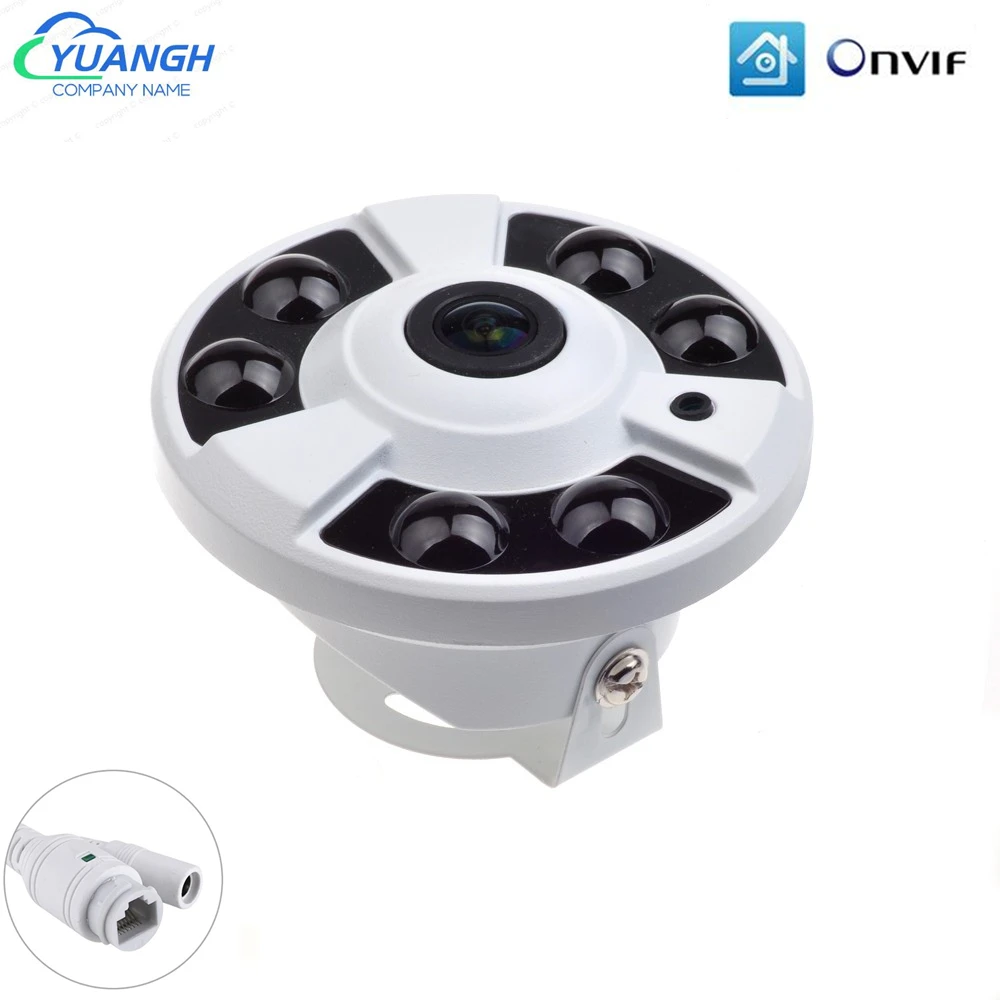 

Камера видеонаблюдения с объективом «рыбий глаз», 180 градусов, 360 градусов, POE, 1080P, XMEye, 2 МП