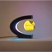 LED World Map Magnetic Levitation Floating Globe Night Light Office Home Electronic Anti Gravity Glow Ball Lamp Decoration