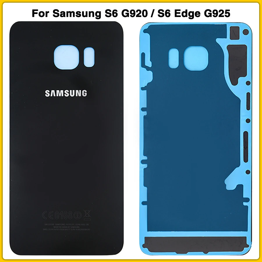 Чехол S6 для samsung Galaxy S6 G920/S6 Edge G925 Передняя средняя рамка+ задняя крышка батареи