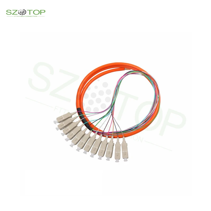 

Jumper Cable 12 Core SC UPC Multi Mode Fiber Optic Patch Cord 1m Duplex Fiber Optic Patch Cable