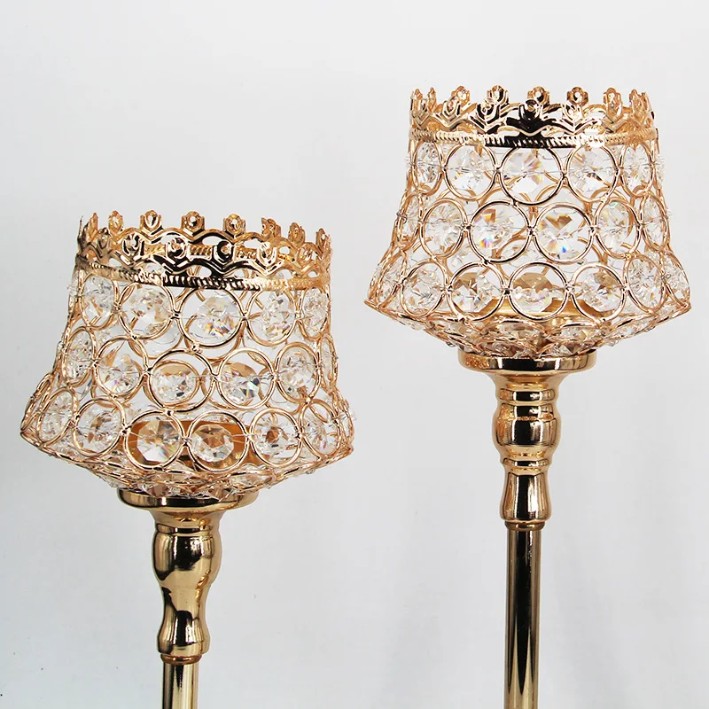 

Wedding Decoration Candle Holder Nordic Luxury Crystal Votive Candle Holders Center Table Candlesticks Parties Home Decor Craft