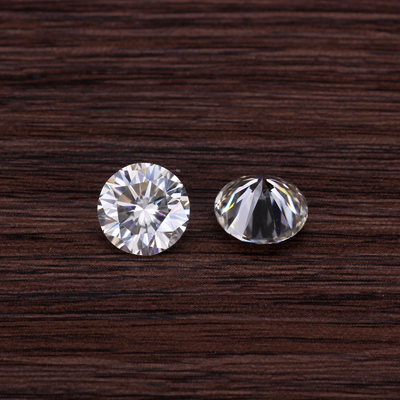 Starsgem высокое качество 5 мм 0.5ct свободные Муассанит EF цвет готов к отправке VVS для