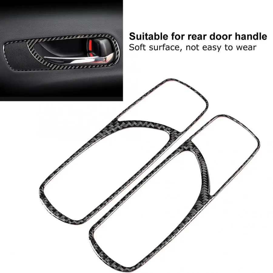 Car Rear Door Handle Cover Trim Sticker Fits for lexus IS250 300 350C2006 2007 2008 2009 2010 2011 2012 Carbon Fiber