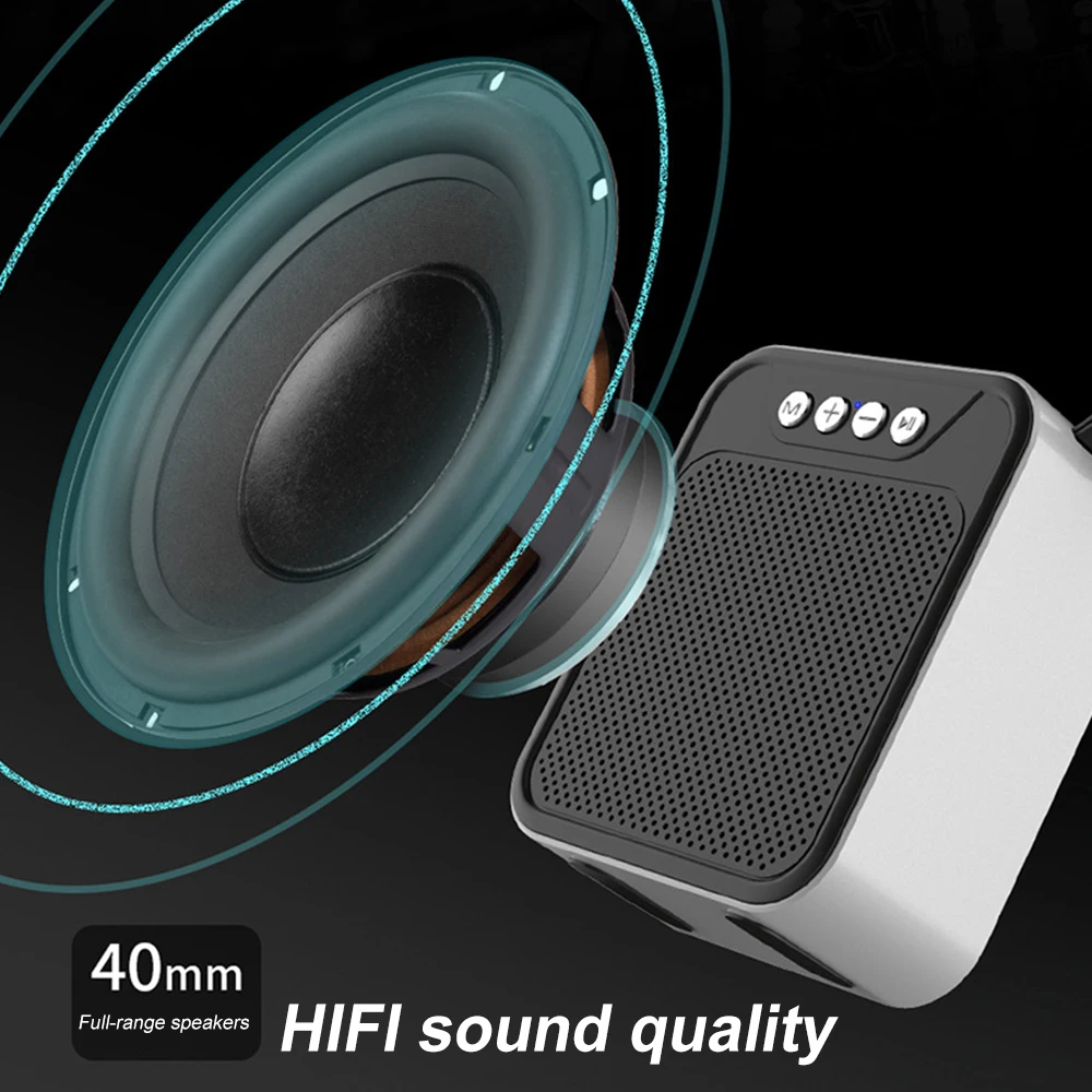 Портативная Bluetooth колонка Мини Беспроводная Громкая звуковая система сабвуфер