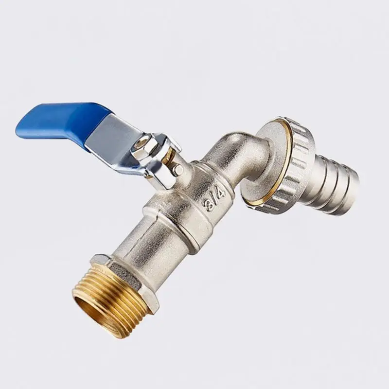 

1/2'' or 3/4'' Brass Single Cold Washing Machine Water Tap Pipe Connector E8BD