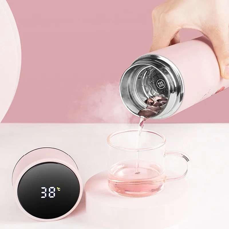 Умная термобутылка 500 мл термос из нержавеющей стали бутылка для воды детей