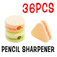 36pcs cute cookie sharpener for pencil school office supplies creative stationery item back to school lovely