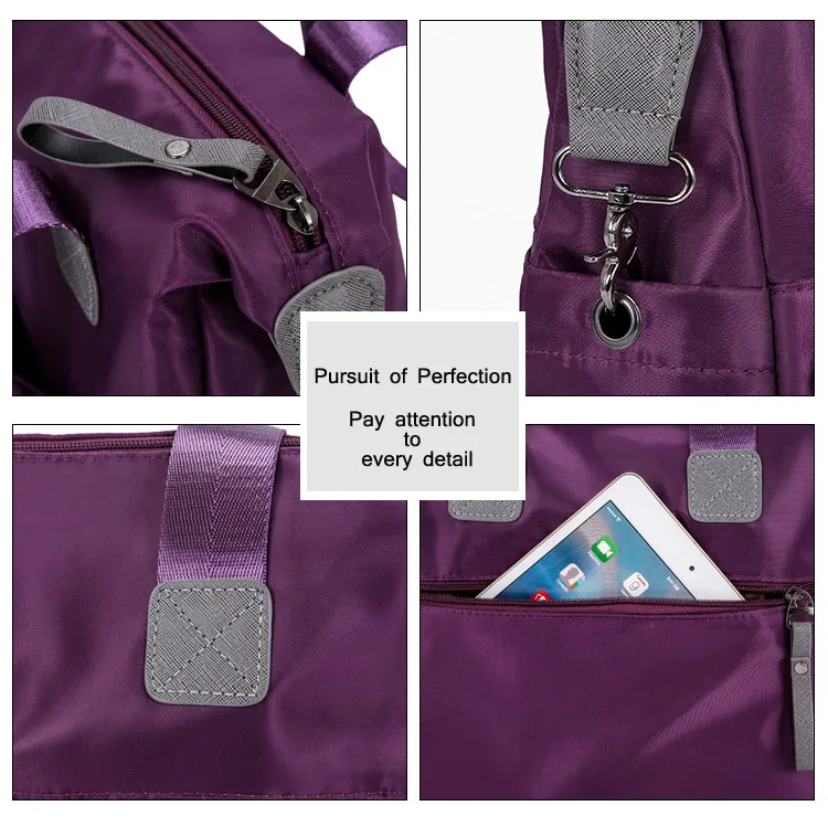 Разноцветная женская сумка из ткани Оксфорд нейлоновая через плечо диагональная