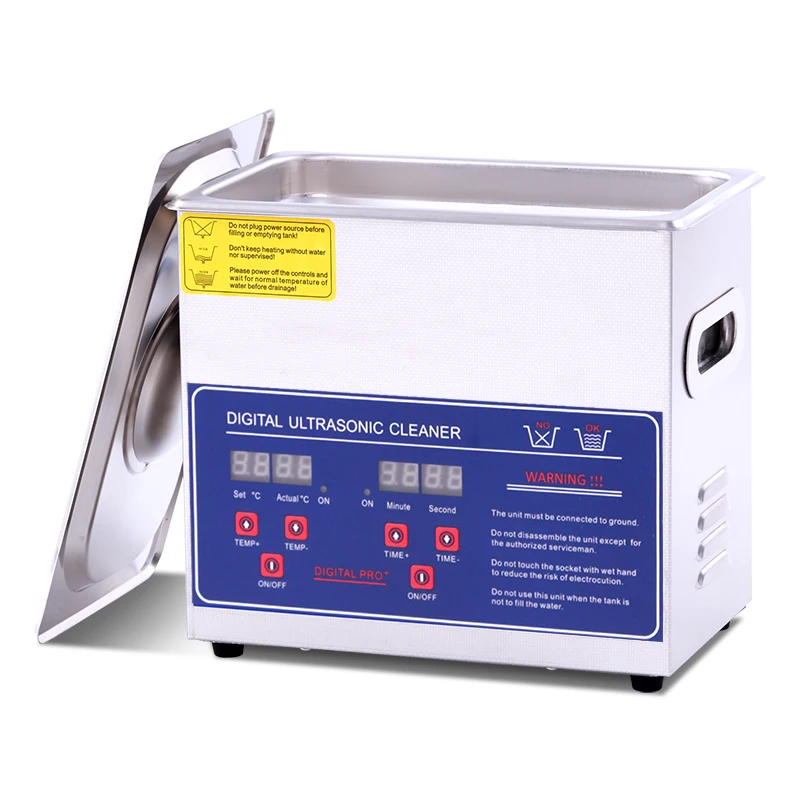 

Ультразвуковой очиститель 3 л, нержавеющая сталь, 120 Вт