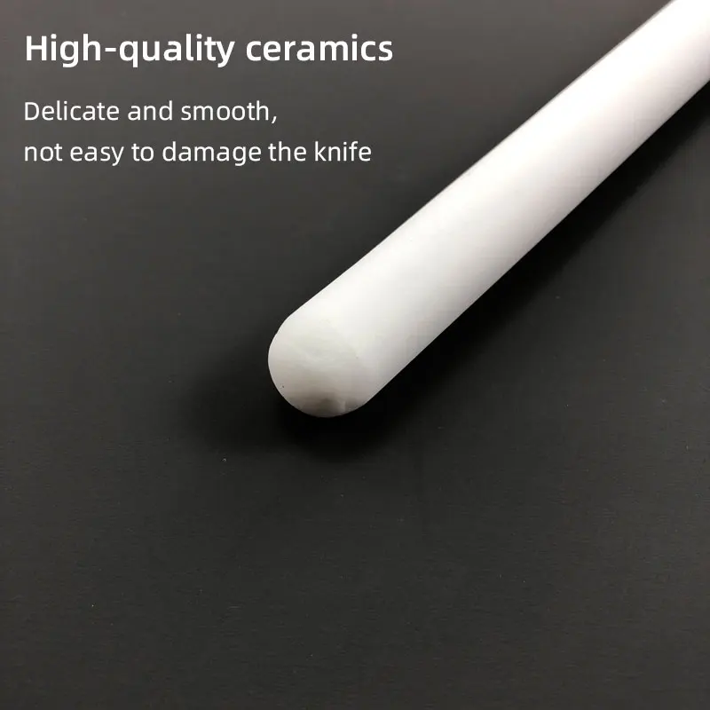 6 12 inch ceramic sharpening stone musats stick rod knife sharpener grinding honing kitchen accessories gadgets tools steel bar free global shipping