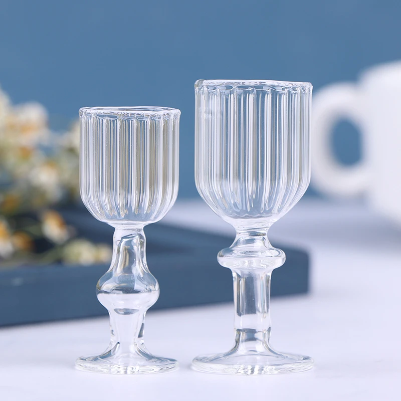 

1Pc Dollhouse Miniature Accessories Transparent Cup Simulation Furniture Model Toys For Doll House Furniture Decor 2sizes