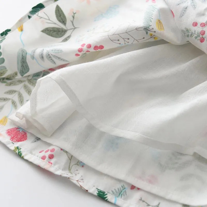 

2021 Summer New Baby Dress Clothing For Girls Round Neck Short Sleeve Bow Pattern Printed Dress Cute And Sweet Fashion Clothes