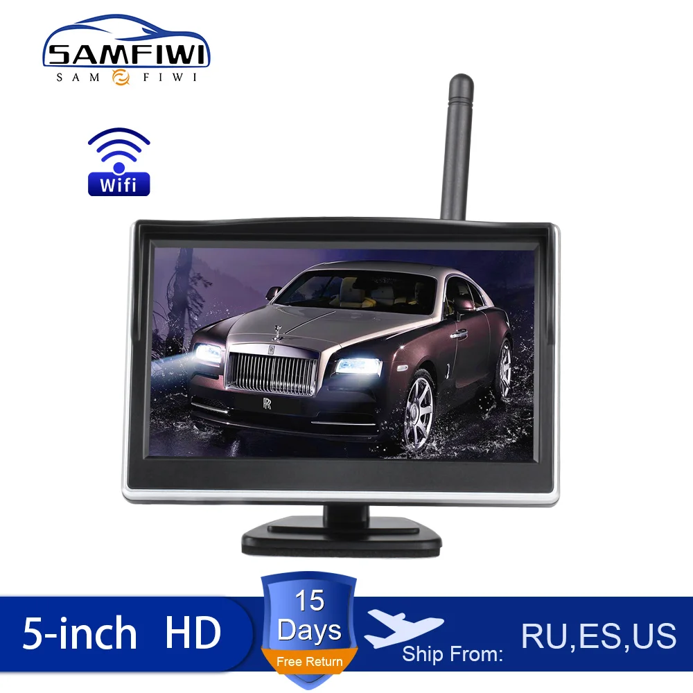 5 дюймовый TFT LCD HD экран беспроводной автомобильный монитор парковочный заднего
