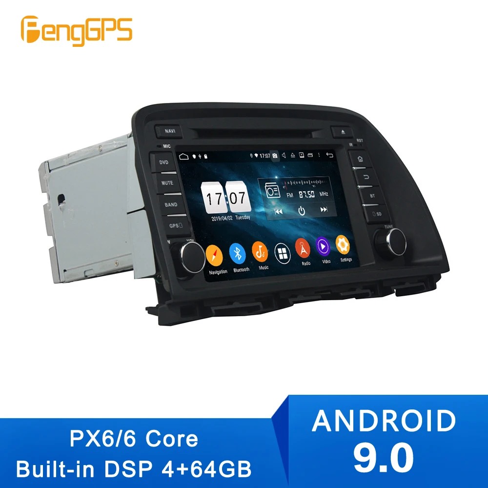 2Din Android 2013 4 + 64G Автомобильный gps мультимедийный DVD плеер для Mazda CX 5 2015 навигация с Wi