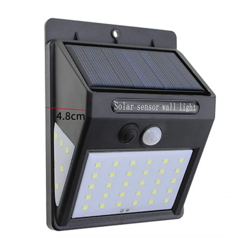 Светодиодный Солнечный свет лампы уличного освещения PIR Сенсор солнечной