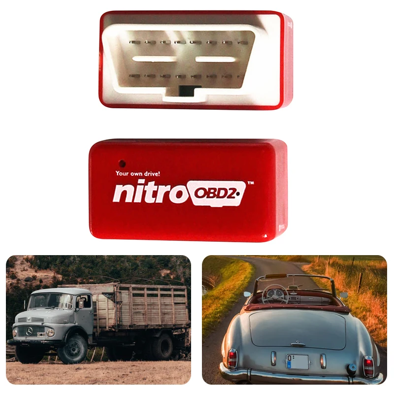 1 шт. ECO OBD2 Nitro OBD2 полный чип тюнинг производительность коробка Nitro OBD2 вилка и драйвер для дизельного бензина OBDII автомобильные аксессуары