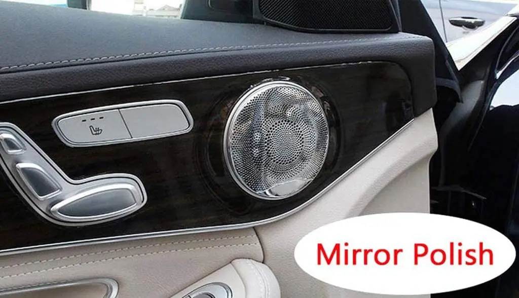 Крышка громкоговорителя двери из нержавеющей стали 304 для Mercedes Benz C Class W205 2015 2018 GLC