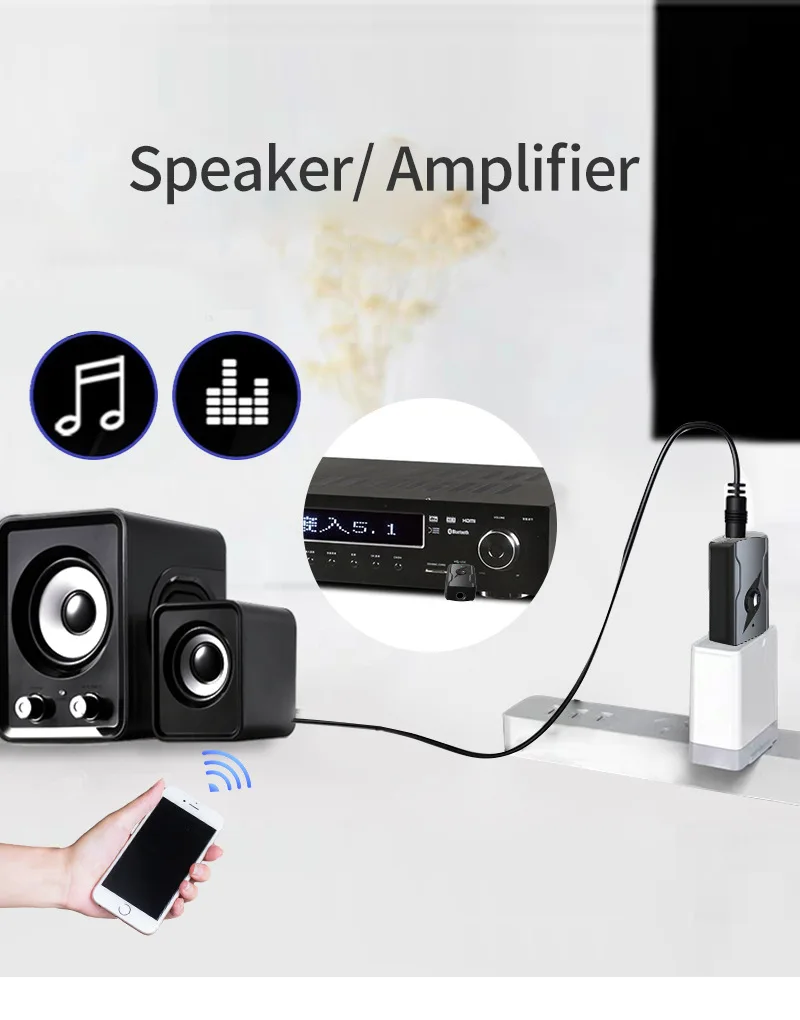 4 в 1 Bluetooth 5 0 USB адаптер беспроводной AV передатчик приемник для ПК ТВ автомобильные