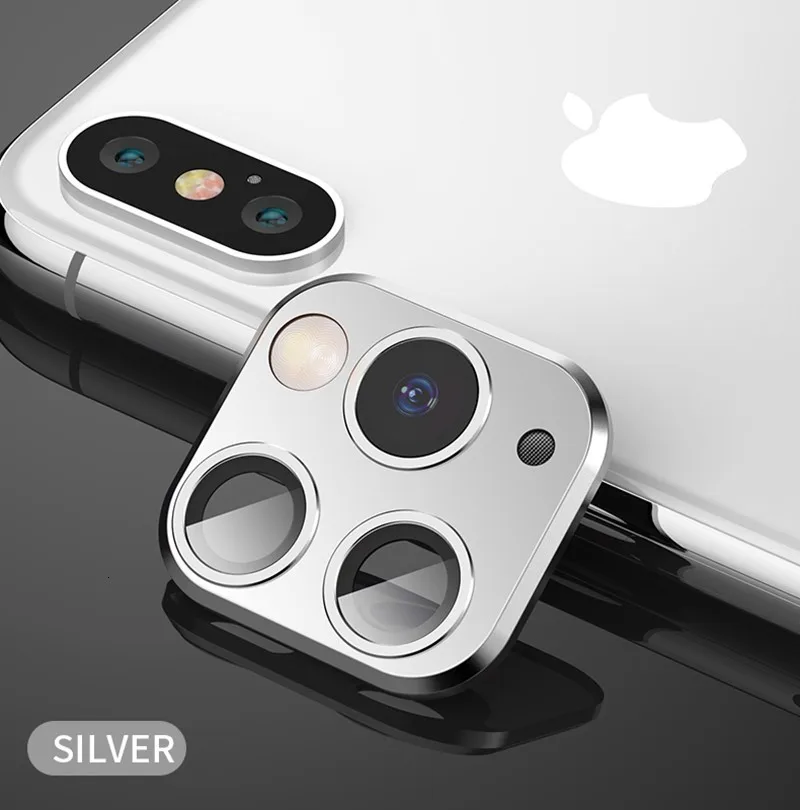 Камера объектив секунд изменение для iPhone 11 защитное кольцо Крышка для iPhone X XS MAX Камера Защитная крышка поддержка обновления флэш-памяти