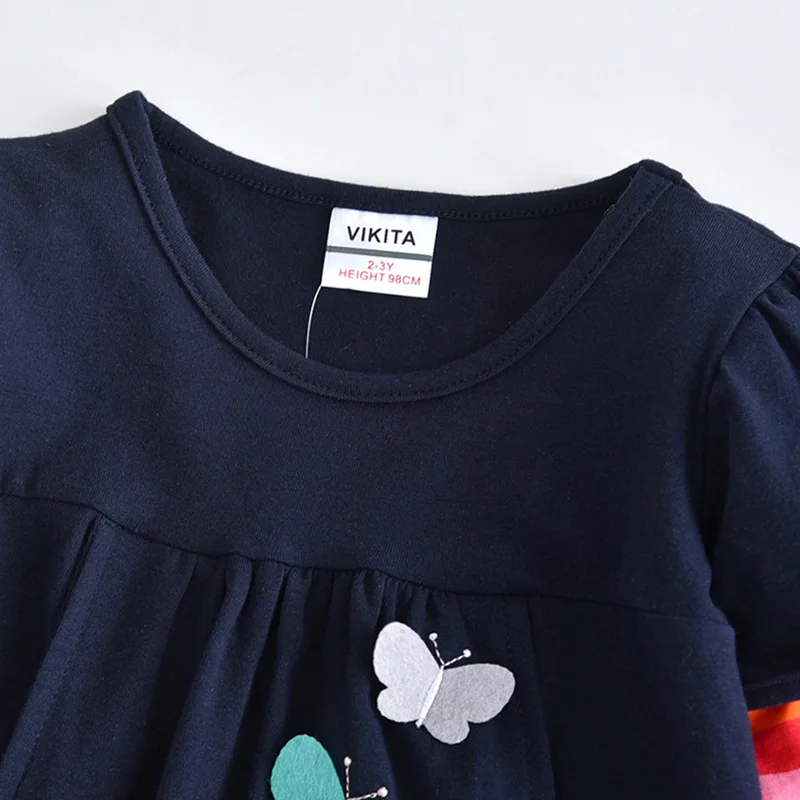 VIKITA Kids Girls Dress Baby Children Toddler Princess Dress Vestidos Children's Clothing Girls Autumn Winter Dresses 3-8 Years