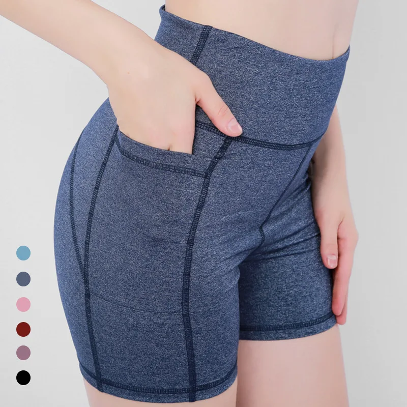 Фитнес брюки для йоги йога костюм женские классические спортивные шорты Высокая