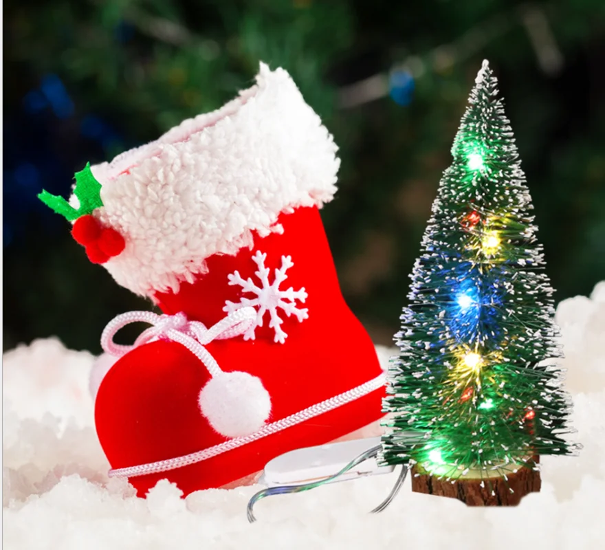 Рождественская елка со светодиодсветильник кой новогодний декор 2023 светодиодов