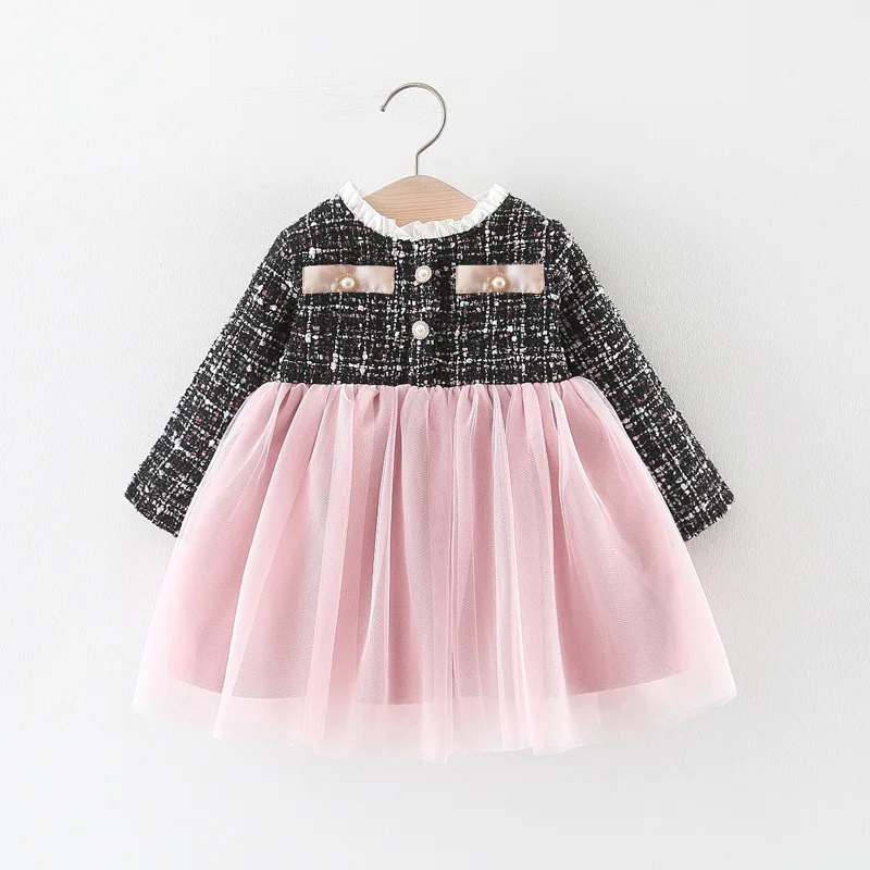 Платья для поздней осени и зимы детское платье принцессы с бархатом | Детская