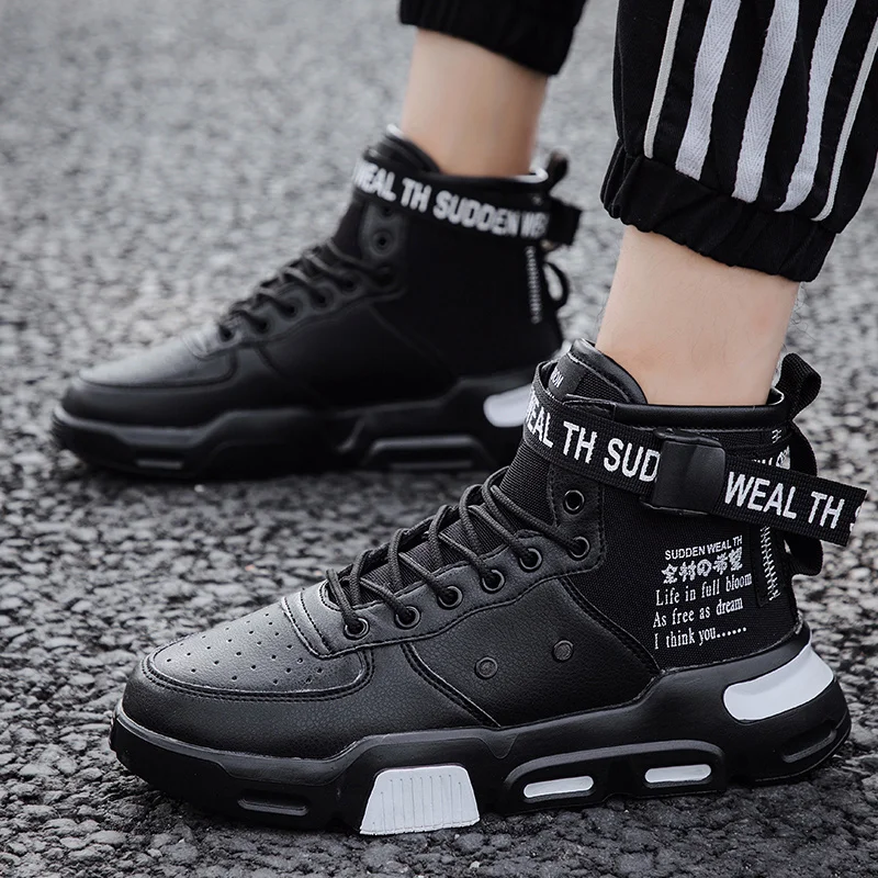 Кроссовки Bomlight мужские высокие дизайнерские дышащие сетчатые повседневная