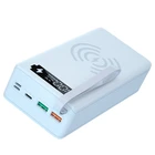 Чехол для внешнего аккумулятора со съемным ЖК-дисплеем QC3.0 PD, 14 х1865, 0, чехол для аккумулятора 5 Вт10 Вт, Беспроводная зарядка без аккумулятора