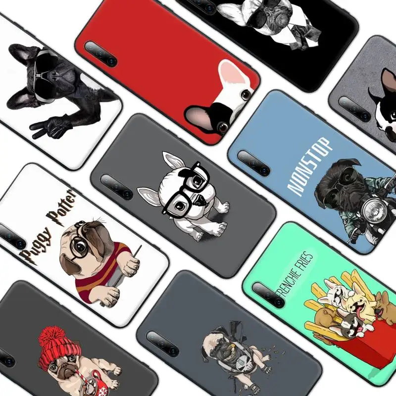 

Pug French Bulldog Phone Case For Redmi Note 6 8 9 Pro Max 9s 8t 7 5A 5 4 4x Silicone Coque