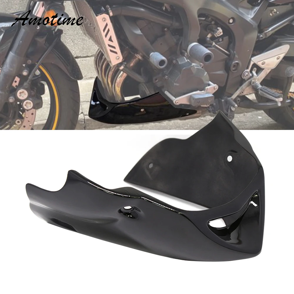 For Yamaha FZ6 Fazer 600 S2 2004-2010 Chin Belly Pan Lower Front Spoiler Fairing Cover Fit FZ 6 Motorcycle Parts Plastic