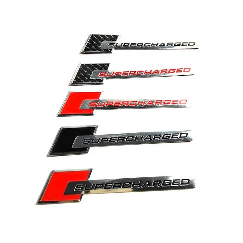 

V6 Supercharged Car Auto Vehicle Emblem Sticker Car Tailgate Badge Sticker