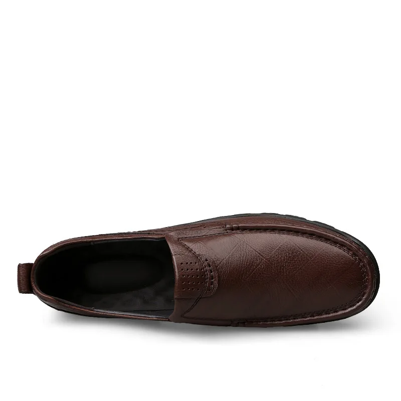 CLAXNEO Man Leather Shoes Slipons 2020 Spring Summer Male Loafers Genuine clax Men's Shoe walking Footwear Brand | Обувь
