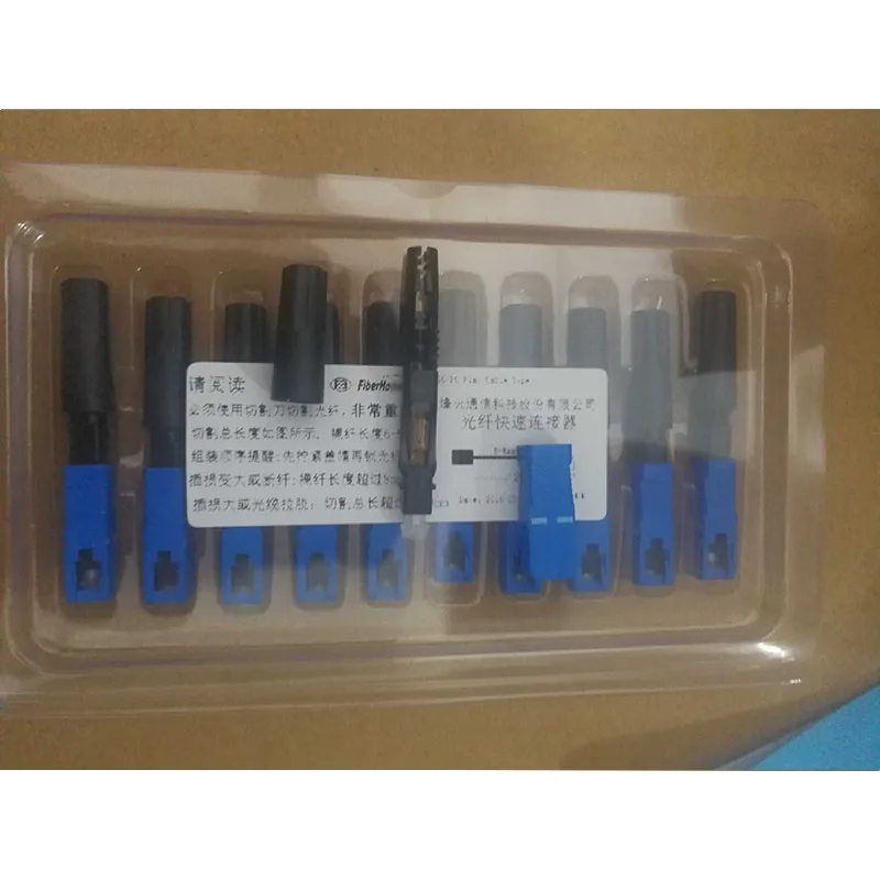 50 or 100PCS/LOT SC-UPC-B FA-SC/UPC-SM 28mm FTTH High Quality Mode Fiber Optic Quick-Connector Fast Connector for FHome