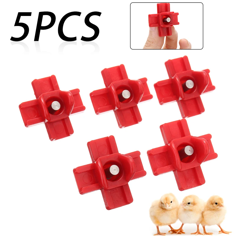 5 штук курица утка полив ниппель Горизонтальное Боковое крепление кормления