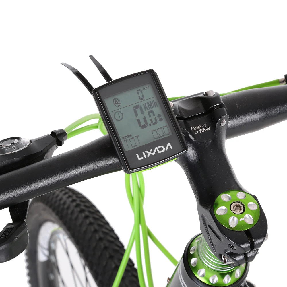 Lixada Велосипедный компьютер велосипед Многофункциональный 3 в 1 ЖК дисплей с