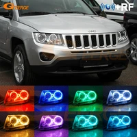 for jeep compass 2011 2012 2013 2014 2015 2016 bt app rf remote control ultra bright multi color rgb led angel eyes kit