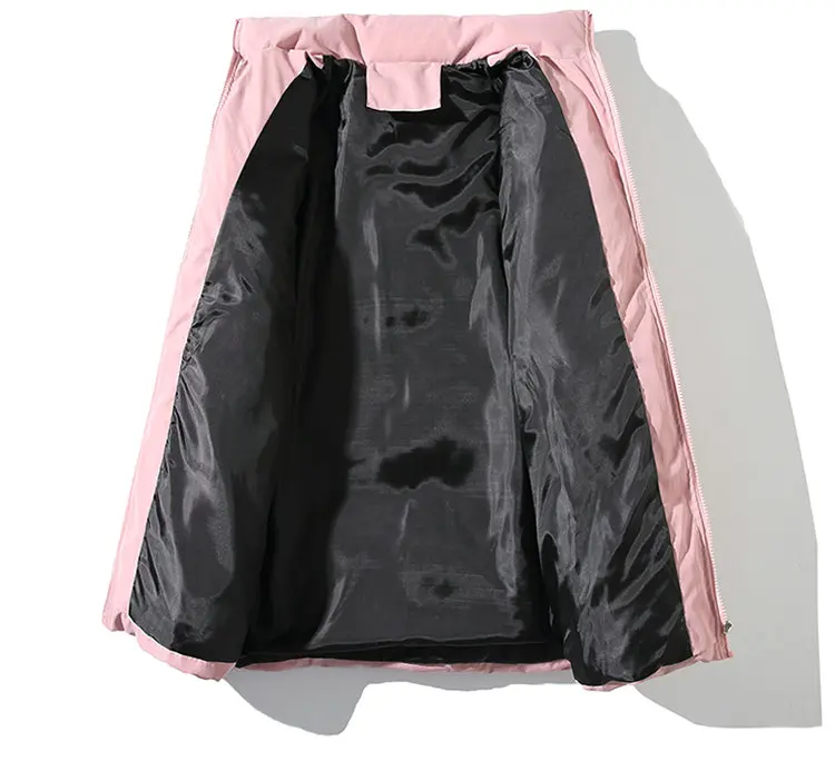 Winter Jacket Men Parkas Thicken Warm Coat Mens Stand Collar Jackets Solid Color Parka Coat Women Fashion New Streetwear 5XL