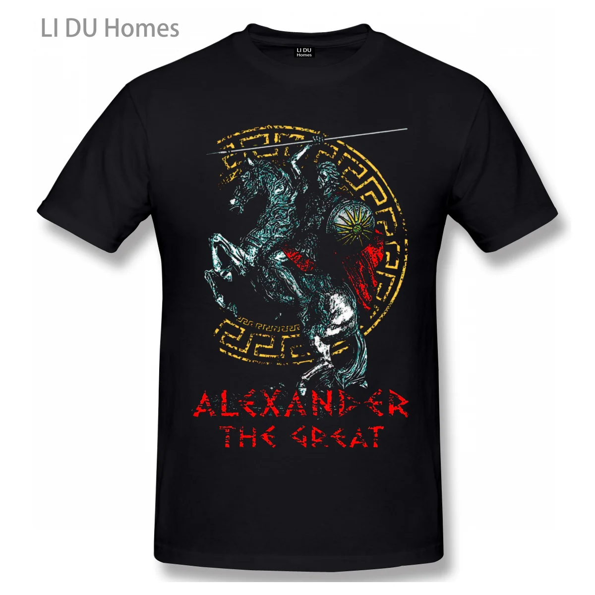 

Macedonia King Greece Alexander The Great T Shirt Men/WoMen High Quality Cotton Summer T-shirt Graphics Tshirt Tee Top Gift