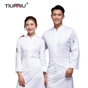 Куртка шеф-повара, униформа для повара, костюм для суши с длинным рукавом, топ для кухонного обслуживания, Ресторан общественного питания для мужчин и женщин