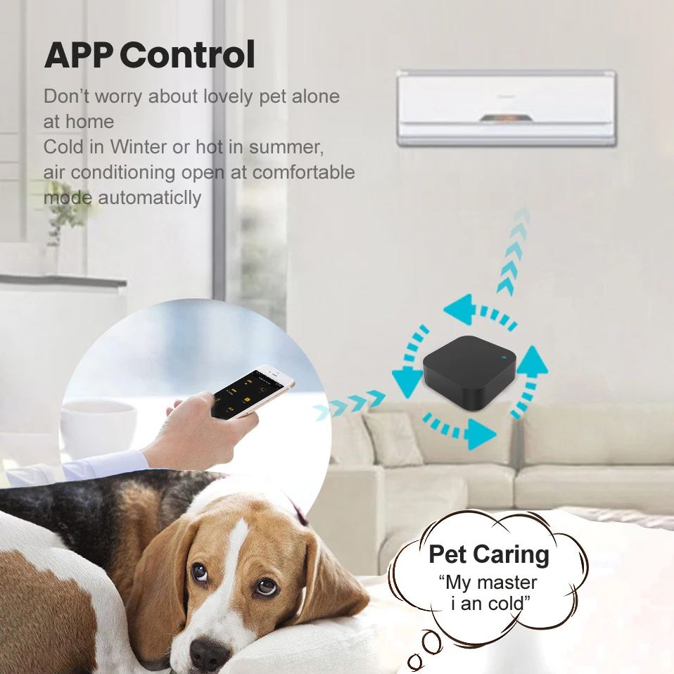 AVATTO Tuya WiFi IR Remote Control Smart Universal Infrared for Air Conditioner TV DVD Voice Work with Alexa/Google home/yandex |