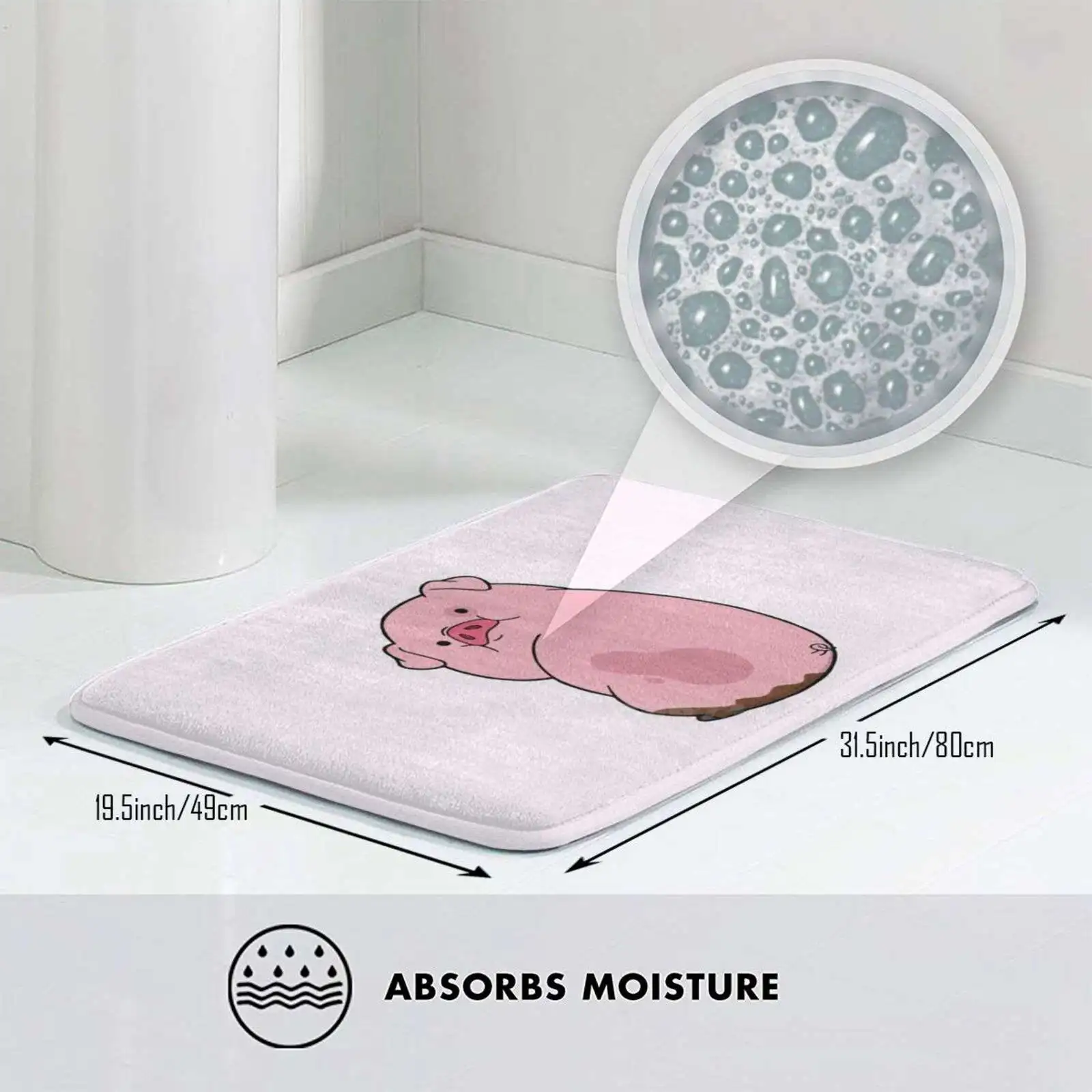 Waddles (свинка) 3D товары для дома коврик ног поросенок