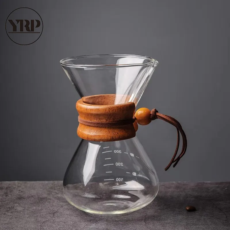 400ML cold brew coffee maker pot Barista Classic Glass kettle reusable espresso Percolator Pour Over Machine kitchen accessories tools - Цвет: 400ML