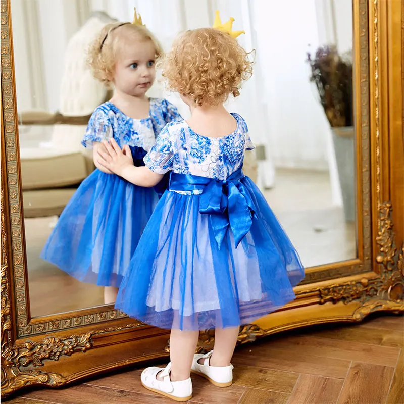 Летнее платье для девочек коллекция 2019 года летние платья Детские детское |
