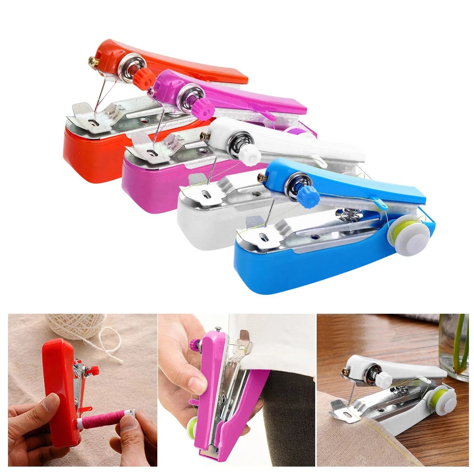 

Handheld Sewing Machine Set Mini Manual Sewing Machine Portable Cordless Sewing Machine Acessories Tools For Household Travel