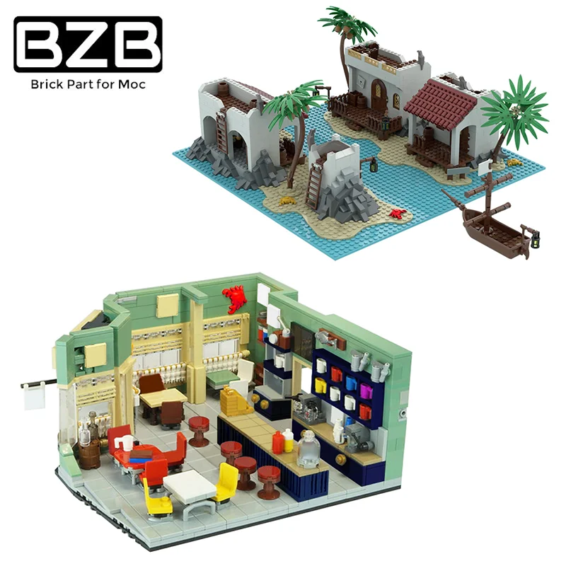 

BZB MOC Famous City Streetscape Series Temple Church Creative Building Block Model Kids Toys DIY Brick Best Gifts